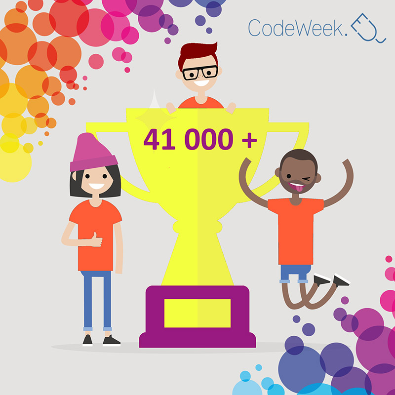 Code Week 2018 reaches new records and takes place in 72 countries