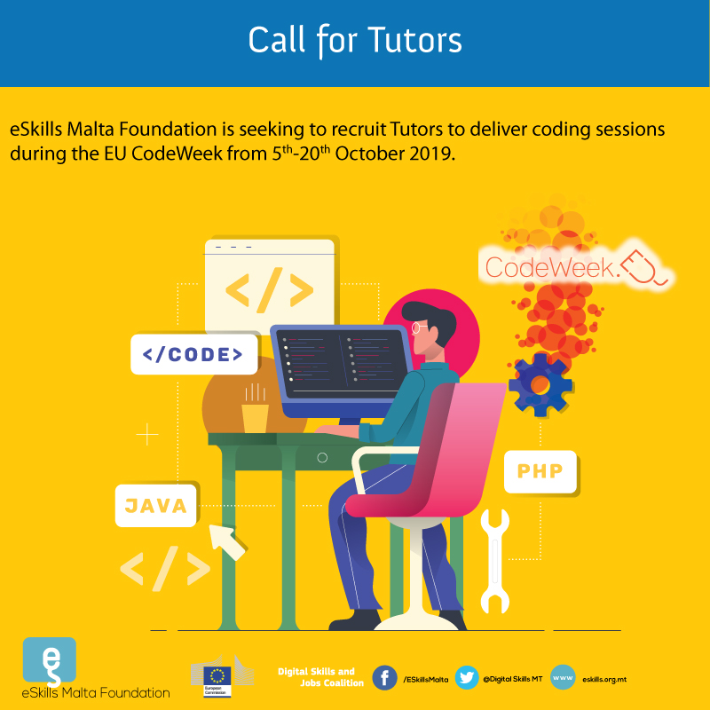 EU Codeweek Tutors needed