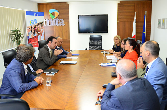 Meeting between eSkills Ambassador Dr Miriam Dalli and eSkills Malta Foundation