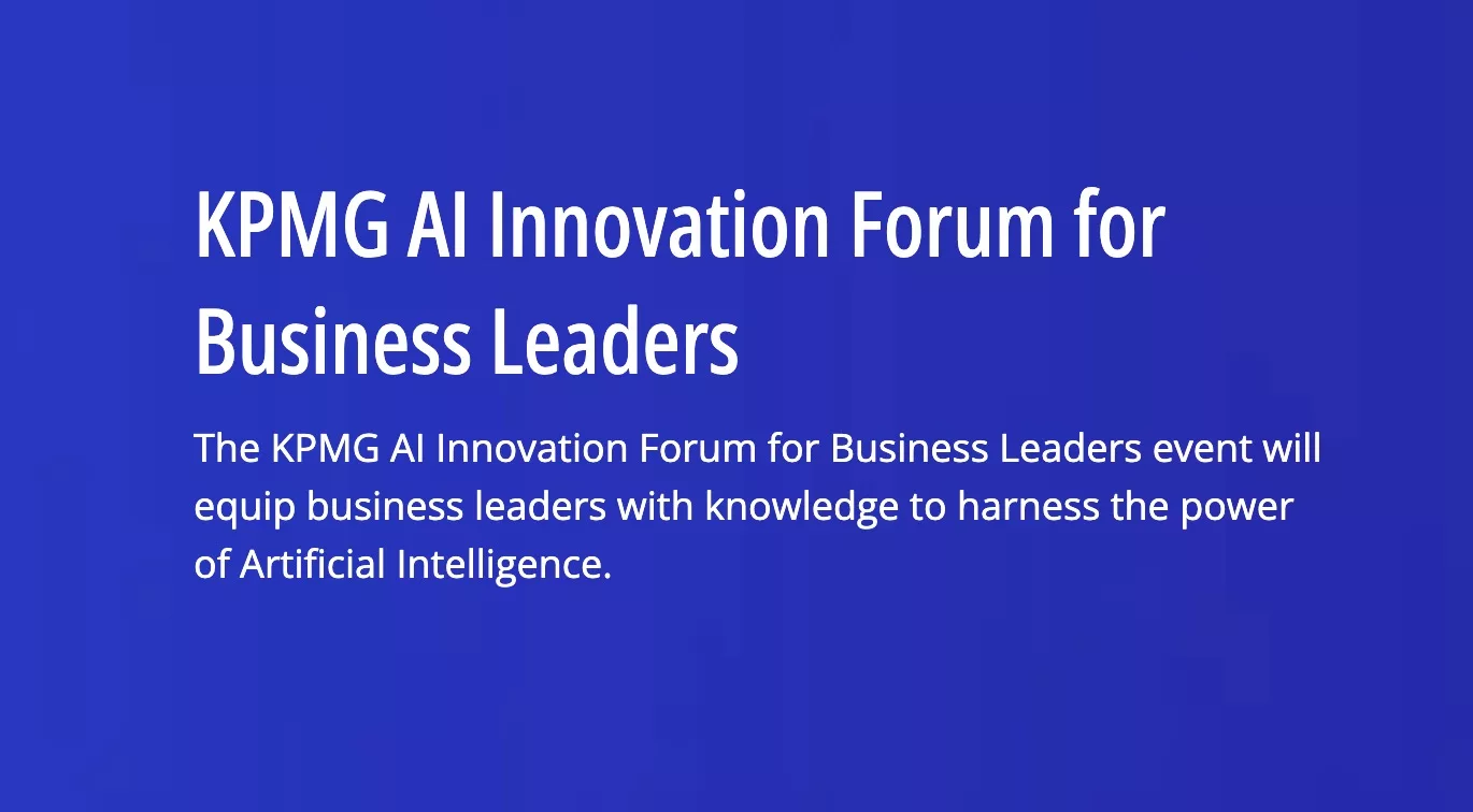 KPMG AI Innovation Forum