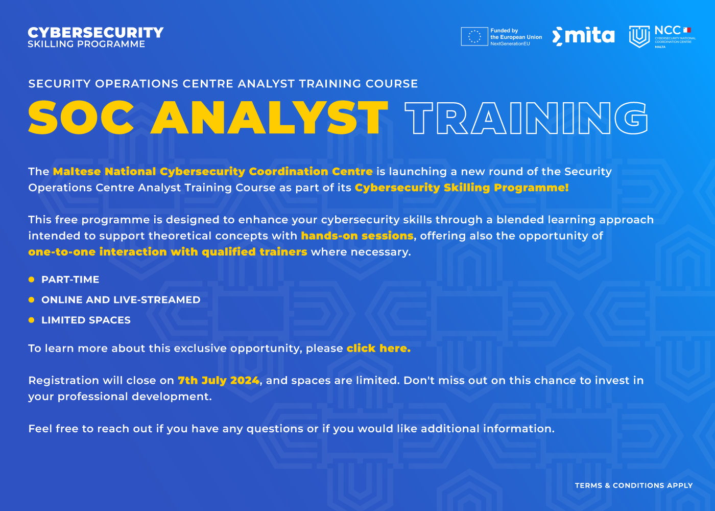 SOC Analyst Training - Cybersecurity Skilling Programme